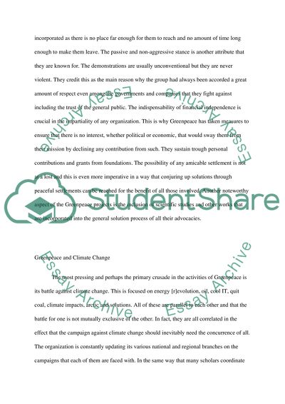 History of Greenpeace Organization