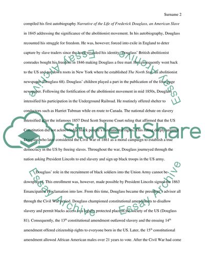 The Life of Frederick Douglas