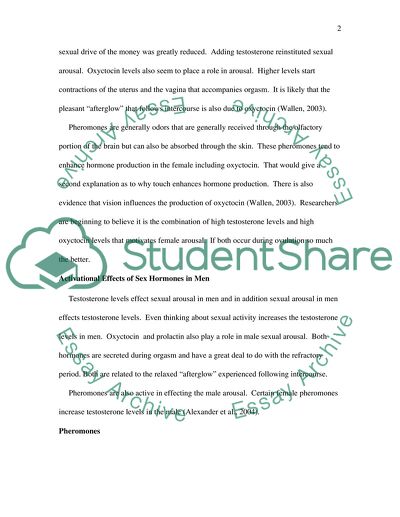 Hormones on Sexual Arousal