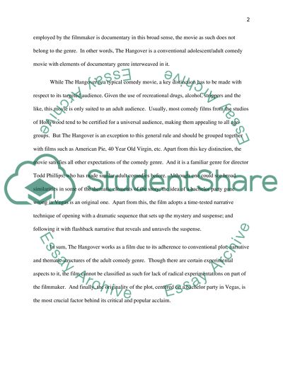 Analyzin Types of Movies: The Hangover (2009) Director: Todd Phillips