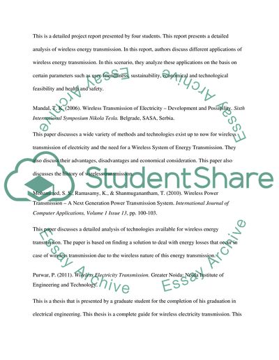 Wireless Electricity