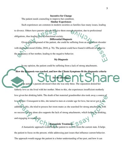 Patient Suffering from a Lack of Strong Attachments