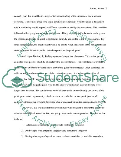 The Power of Conformity in Social Group Settings