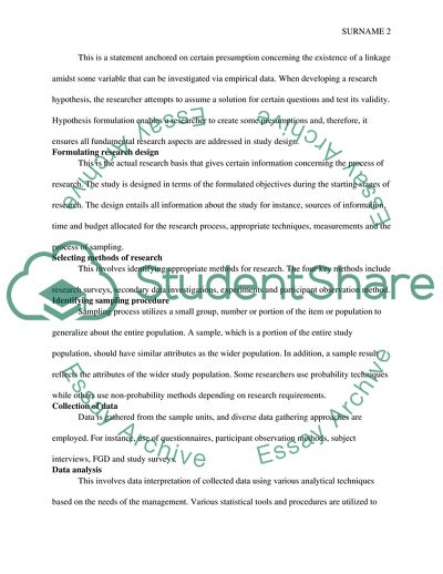 Steps in the Research Process