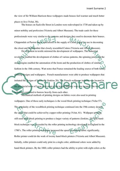 Development of Wallpaper and Fabric Printing