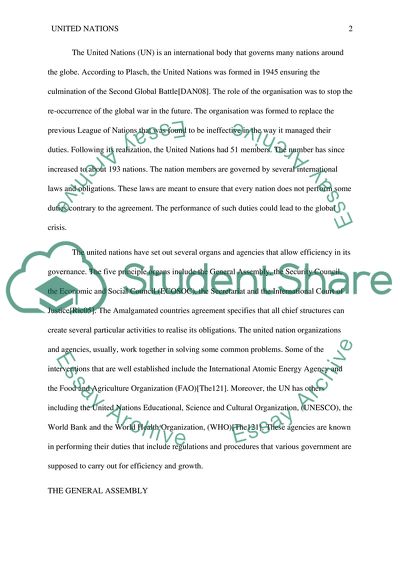 The Creation of The United Nations