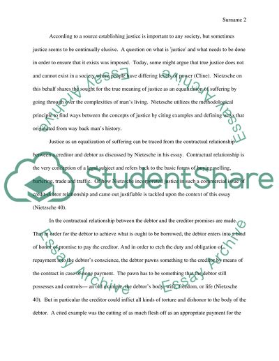 Nietzsche on Justice: An Equalization of Suffering