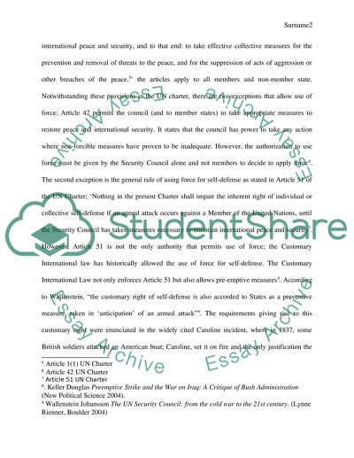 Has international law governing the use of force dramatically changed since 2001