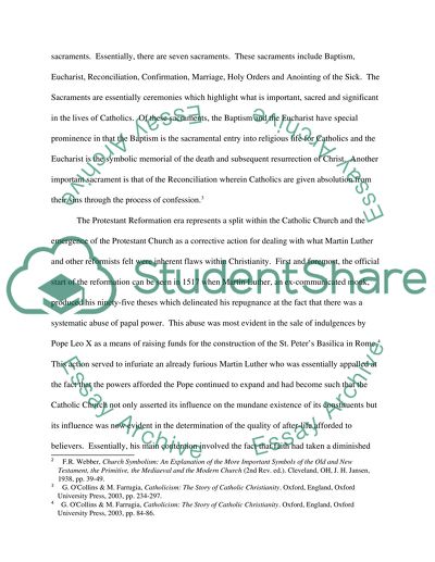 Protestantism and Catholicism