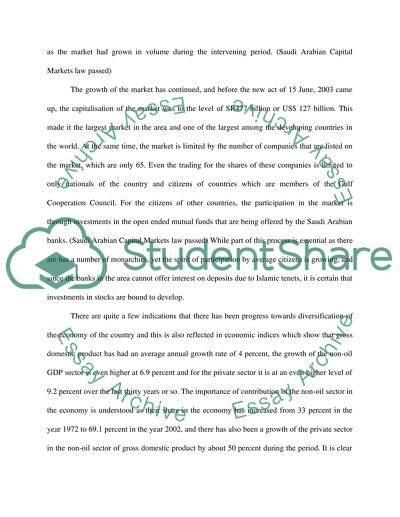 The law relating to the capital market in Saudi Arabia : evaluate study