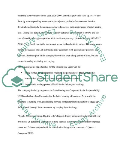 Capital Resources - Marks and Spencer