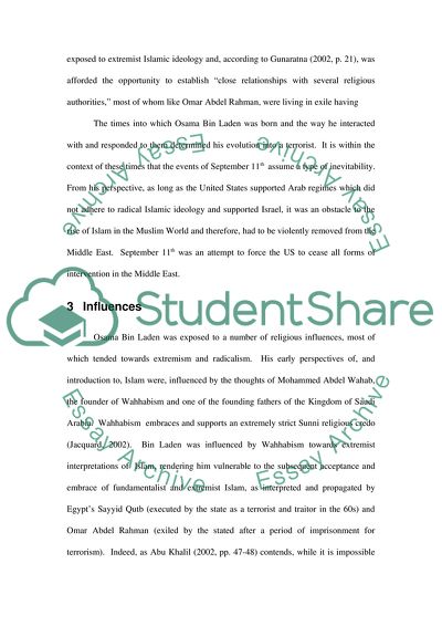 The Radicalism of Osama Bin Laden