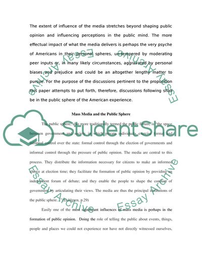 The New Mass Media and the American Public