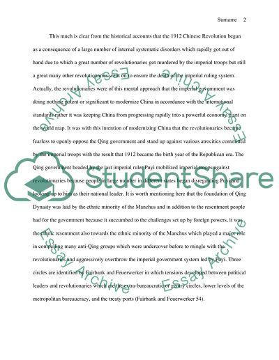 Revolution of 1912 in China