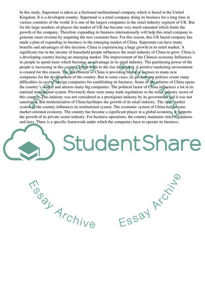 Should the Multinational Firm Be Involved In International Business or Investment with a Developing Country