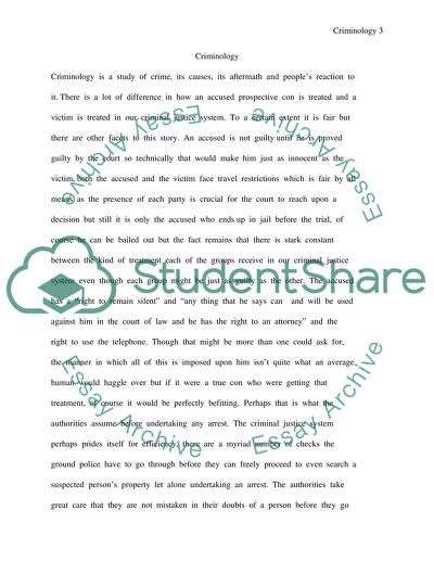 Criminology and criminal justice system