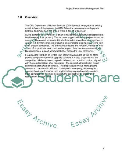 Contracting and procurement methods