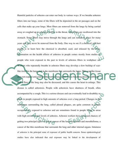 The Amphibole Family: Asbestos