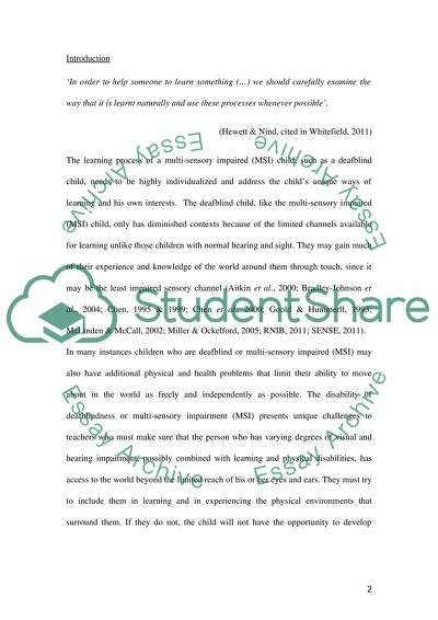 Learning Through Touch