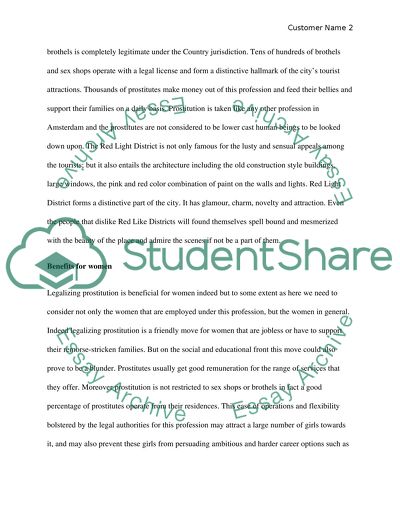 Legal prostitution in Amsterdam