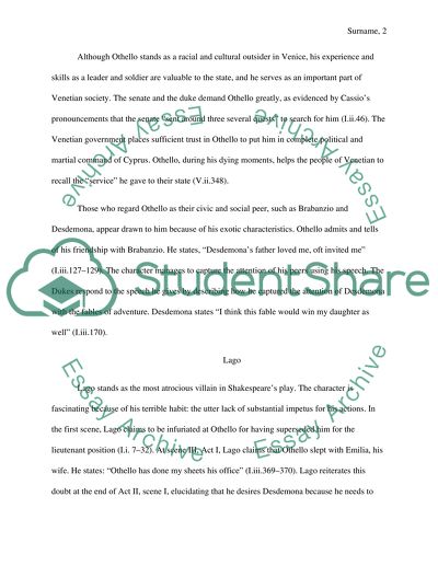 The Tragedy of Othello