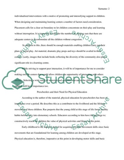 Developmental Education for the Early Years