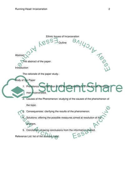 Ethnic Issues of Incarceration
