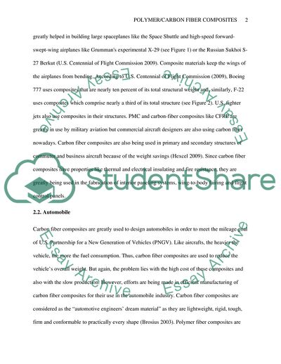 Applications of Polymer/Carbon Fiber Composites