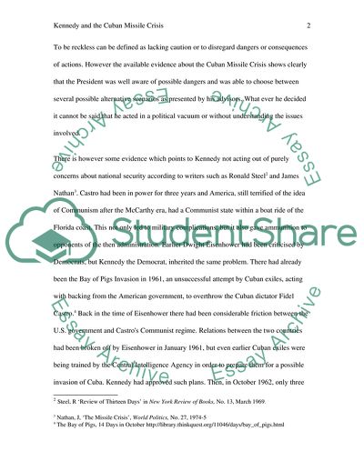 Kennedy and the Cuban Missile Crisis