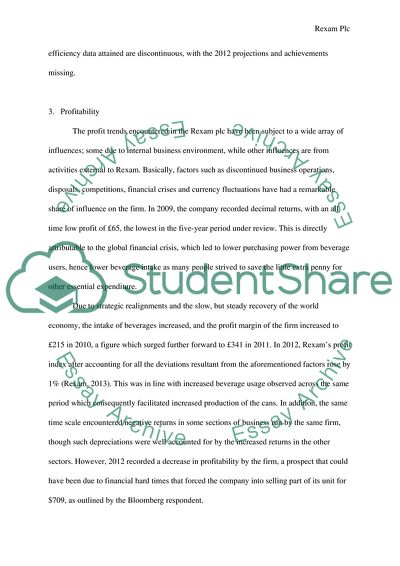 Rexam Plc in the Beverage Industry