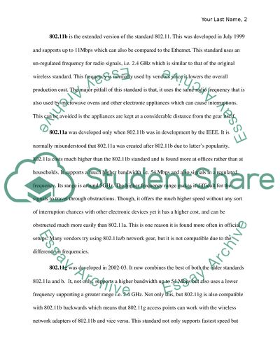 Types of Wireless Network