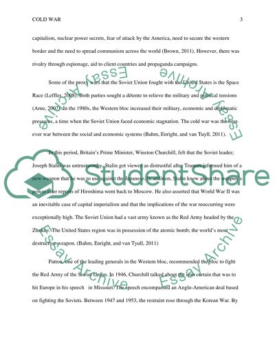 Definition of The Cold War