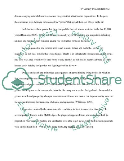 16th Century U.K. Epidemics and its Impact on the British