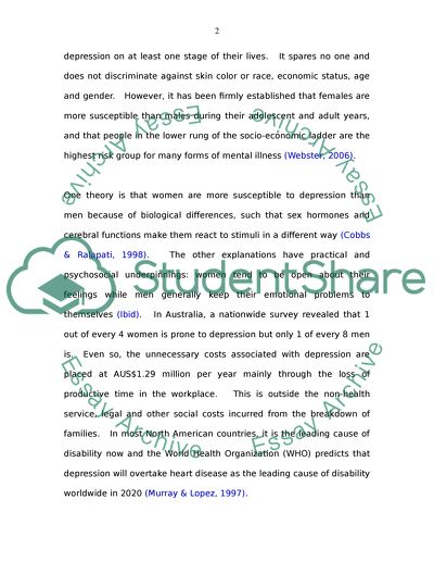 Depression Exacts Heavy Economic and Emotional Toll: A Literature Review