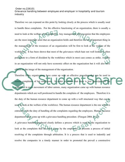 Employee Complaint Handling