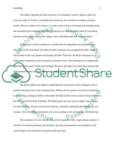 Malinowskis Study of the Kula Ring