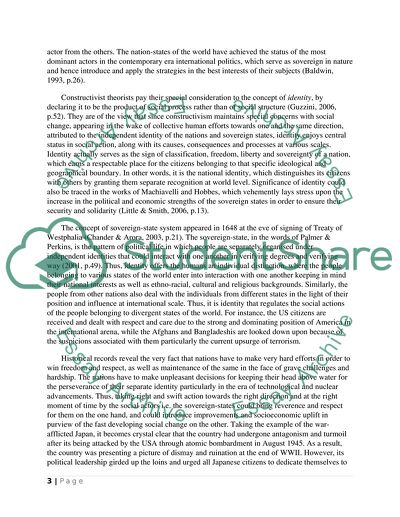 Why is the notion of identity so important for the Constructivist approach