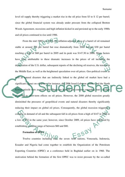 Effectiveness of the Oil Embargo