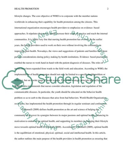 Sanjiv Kumars Health Promotion