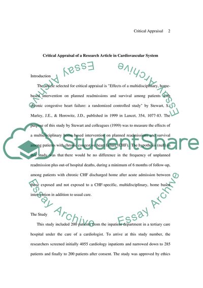 Chronic Heart Failure Patients: Dealing With High Risk or Low Risk