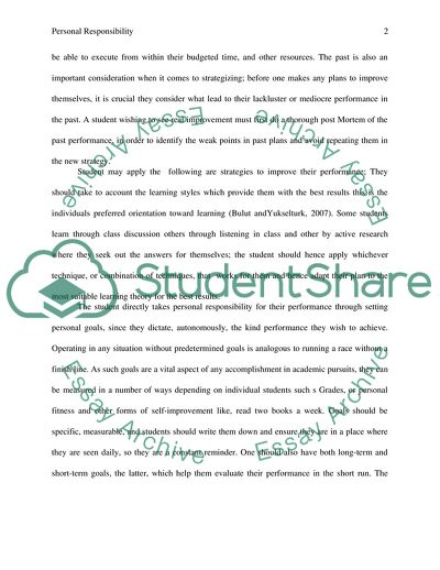 responsibility essay for students to copy