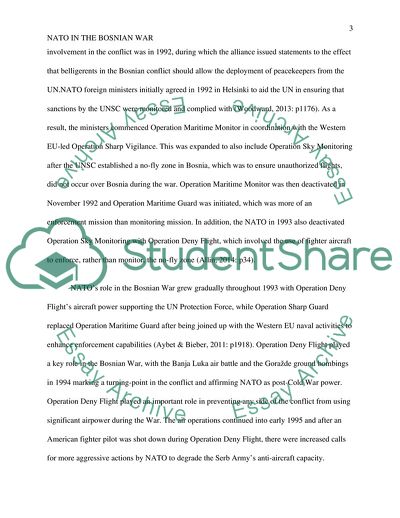 NATO in the Bosnian War