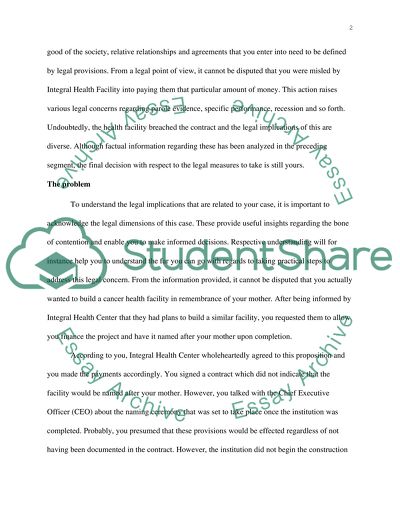 Legal Analysis of Charitable Donation Dispute