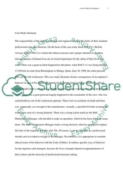 Code of Ethics for Engineers