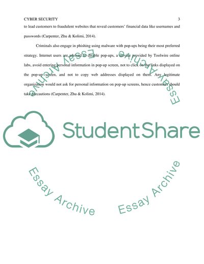 Cyber Security of an Organization