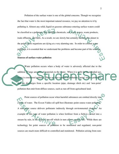 Main Water Quality Problems from Surface Water Resources Perspectives