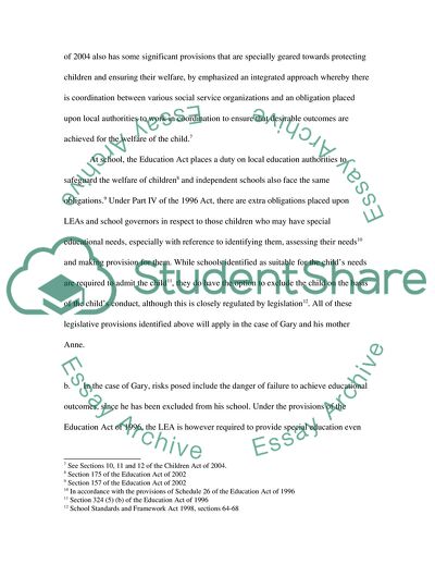 The Major Legal Issues to Be Considered