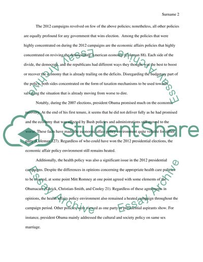 Federal elections and policy implications in 2012