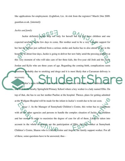 A Case Study on Care for Children