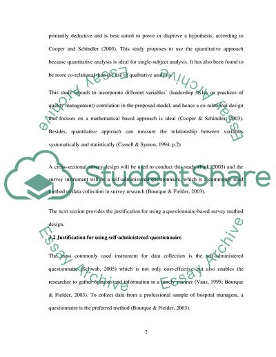 Impact of Leadership Style on Quality Management Practices at the Hospitals in Saudi Arabia